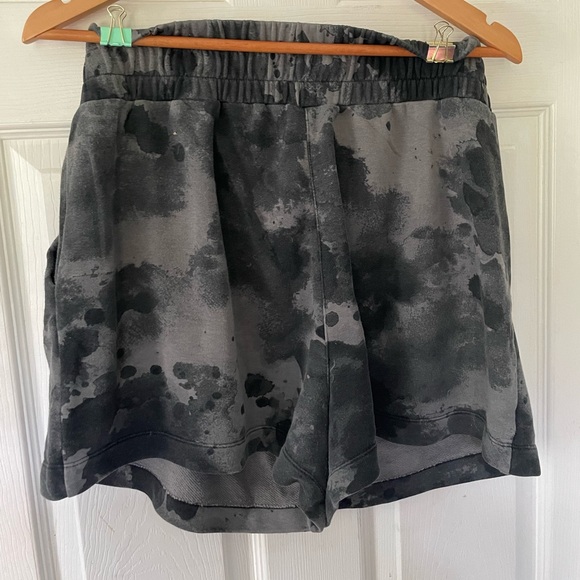 Shambhala Women's French Terry High Rise Shorts with Elastic Waistband - Picture 3 of 4